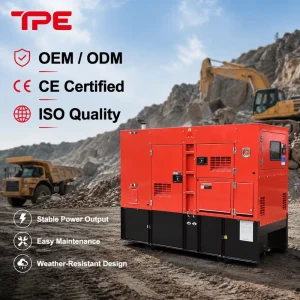 3 Phase Output Diesel Generator 220V 380V 100kva 200kva 300kva EPA Tier 4 with Deepsea Controller