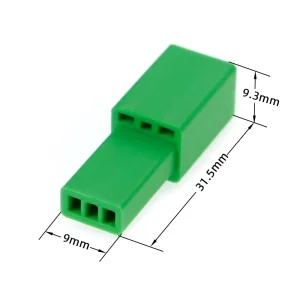 3 Pin Brass Automotive Adapter Connector Male Female Set with Wire Connections Terminals 300V IP20