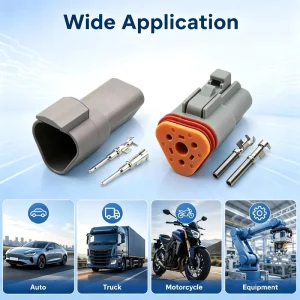 3 Pin Connector Male or Female Auto Waterproof Connector Automotive Sealed Plug with Terminals