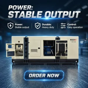 300 KVA Silent Diesel Generator 3 Phase Power Weichai Generator 240 kW for Backup and Standby Power with ATS