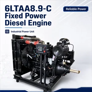 300hp 4 Stroke 6LTAA8.9-C300 Diesel Engine Stationary Industrial Equipment and Water Pump