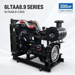 300hp 6LTAA8.9-C300 Turbocharged and Aftercooled Diesel Engine Stationary for Heavy Duty Construction Machinery