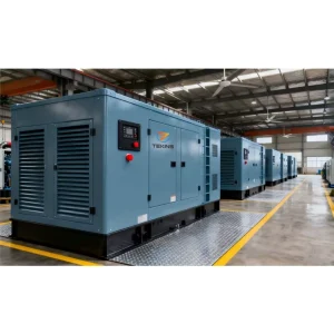 300kVA 240kW Super Silent Diesel Generator Set 3 Phase 400V Yuchai Powered Low Noise Genset with ATS for Residential Area Use