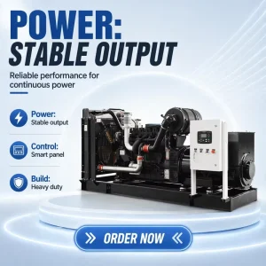 300kVA Diesel Generator Open Type 240kw Industrial Standby Power Generation with Economic Fuel Consumption