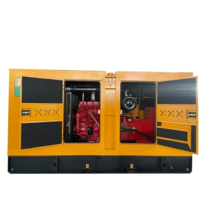 300kW 375kVA Heavy Duty Diesel Generator Set Open Frame Silent Type 220V 50Hz Auto Start 12 Months Warranty
