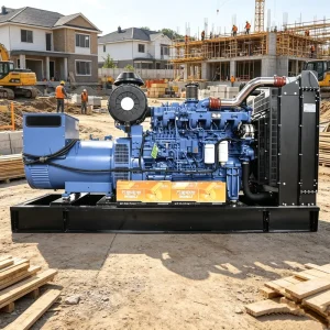 300kW 375kVA YUCHAI Industrial Diesel Generator Heavy Duty Low Fuel Consumption for Rural Electrification Village Power Plant