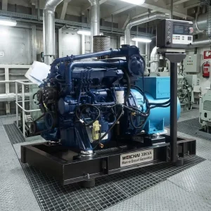 30KVA 24KW Marine Diesel Generator 1500rpm Water Cooled Heat Exchanger 3 Phase 50Hz 4 Stroke Ship Genset