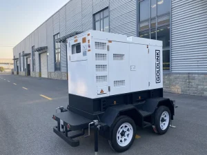 30KVA 40KVA 50KVA 60KVA 80KVA 100KVA Silent Mobile TrailerType Diesel Generator Set AC Single Phase CE Certified