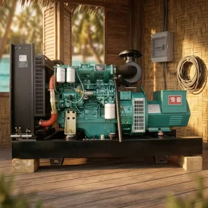 30KW 37.5KVA 3 Phase 50hz Silent Diesel Generator Set Euro III Low Noise Standby Power for Villa Shop Small Office