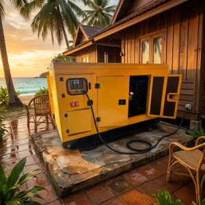 30KW 37.5KVA 3 Phase Silent Diesel Generator Set EU3 Cert for Cambodia Island Homestay Emergency Power Moisture Resistant