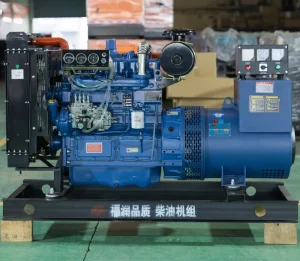 30KW 37.5KVA Ricardo Radiator Engine K4100ZD Brush Alternator 24V Electric Starting Motor Open Type Diesel Generator