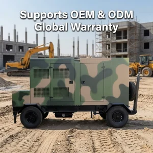 30KW 40KW 50KW Mobile Diesel Generator 3 Phase Silent diesel Generator ATS Portable Power Station From China Factory