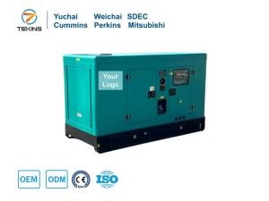 30KW 40KW 50KW Silent Diesel Generator 3 Phase AC Output 1500RPM Portable Soundproof Electric Genset for Construction Industry