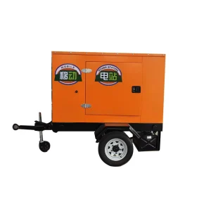 30kVA 40kva 50kva 60kva Mobile Diesel Generator Trailer Mounted Silent Portable 3 Phase 50Hz 400V Emergency Power Genset