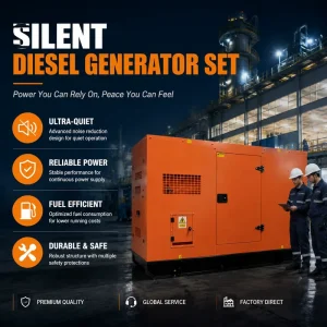 30kVA 40kva 50kva Silent Diesel Generator 50Hz 60Hz Heavy Duty Auto Start 220V~440V Power Generator Set
