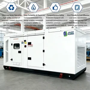 30kW-200kW Silent Diesel Generator High Efficiency Power Generator with ATS 12-Month Warranty 24h Online Service