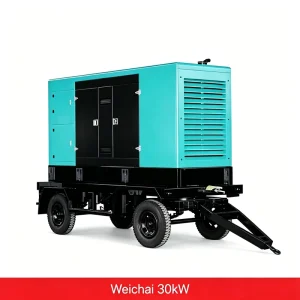 30kW 37kVA Compact Mobile Trailer Mounted Diesel Generator