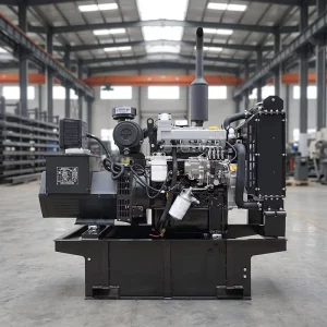 30kW 4-cylinder Turbocharged Open-frame Water Cooled 12/24V DC Electric Start Generator 50Hz Remote Control ATS 400V