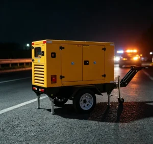 30kva 50kva diesel Generator Trailer Mounted Silent diesel Generator 1500RPM Original Comler for Rapid Emergency Power Supply