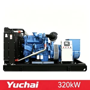 320kW 400kVA Open Type CE ISO Certified Yuchai Diesel Generator Set 3 Phase Water Cooled Industrial Grade for Heavy Industry