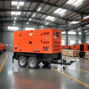 32kw 40kva Mobile Trailer Diesel Generator Powered by Yangdong Engine Silent Electric Genset for Outdoor Construction Site