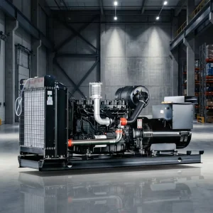 350KW Silent Type Open Frame Water Cooled Diesel Generator Set 24V Electric Start with ATS Option for Industrial Power Supplies