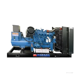 350kW Water Cooled Diesel Generator Set 24V Electric Start Silent Type Open Frame Remote ATS 1800 RPM