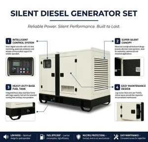 350kva 280kw 320kva Enclosure Silent Diesel Generator 3 Phase 400/230V 50Hz for Hospital Restaurants Hotel ISO CE