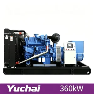 360kW 450kVA Open Type 100% Copper Brushless Diesel Generator Set 3 Phase Water Cooled 50Hz 60Hz for Heavy Industry