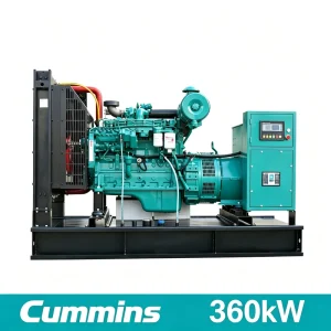 360kW 450kVA Water Cooled Pure Copper Open Type Diesel Generator Set