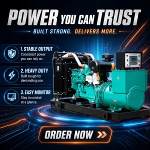 375kva for Engine Diesel Silent Open Frame Generator ATS 200A Remote Start 50/60Hz 380V/220V