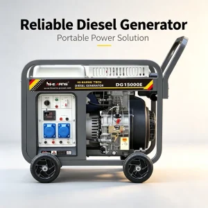 3KW 6KW 8KW 10KW Hiearns Three Phase Open Frame Diesel Generator 50Hz Electric Start Portable Power Generator