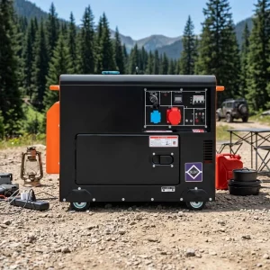 3kw 5kw 6kw 7kw 8kw 9kw 11kw 12kw Low Noise with ATS Portable Diesel Generators 10Kva Outdoor Use