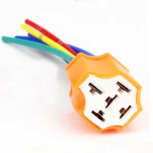 3pin 4pin 5pin 12v 40a Universal Auto Relay Car 12v Relay Ceramic Socket Harness Base Connector