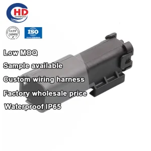 4 Pin 2109102 2 Male Electrical Automotive Waterproof Connector Socket Wire Harness