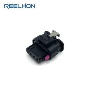 4 Pin MAP Sensor Automotive Connector Plugs A4 A6L Golf Magotan 1 1718645 1 1718657 1 Aluminum ABS Housing Copper for VW Audi
