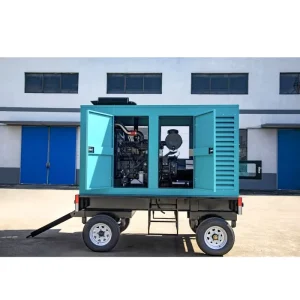 4 Wheels Diesel Generator Set 100kW 110kW 125kVA Auto Start Remote Start ATS Skid Mounted Power Generator Set