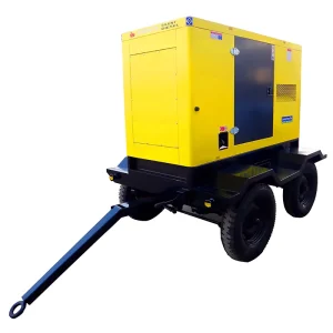4 Wheels Movable Trailer Diesel Generator with Canopy Portable