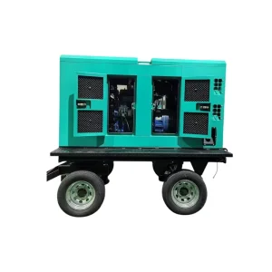 400KVA Silent Diesel Generator Set with Mobile Trailer Intelligent Emergency Power Supply for Industrial