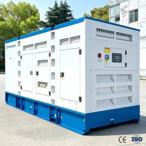 400KVA Three Electric Genset 320kW Diesel Generator Auto Start ATS Silent Type CE ISO Certified 1 Year Warranty