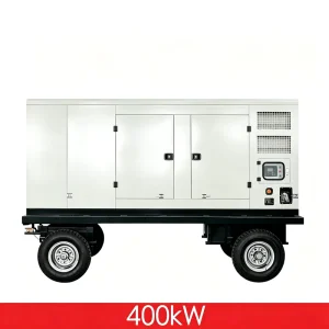 400kW 500kVA Deep Sea Controller ATS Mobile Trailer Mounted Diesel Generator
