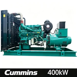 400kW 500kVA Easy Maintenance Compact Design Open Type Diesel Generator Set