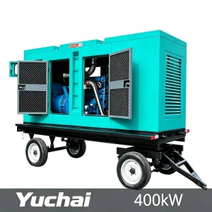 400kW 500kVA Trailer Type AVR Automatic Voltage Regulation Diesel Generator Set 3 Phase Water Cooled 50Hz 60Hz for Mining
