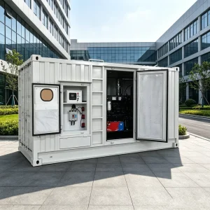 400kw 500kva Weichai Super Silent Containerized Diesel Generator Set Low Noise 75dB ATS for Hospital Data Center Campus