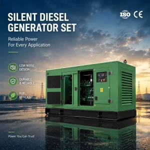 400kw 800kw 1500kw Diesel Generator Soundproof Power Genset Copper Alternator For Building Site Hotel And School