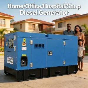 40KVA Silent Diesel Generator Set 30kW Soundproof Genset 3 Phase 230/400V Standby Power Generator With ATS