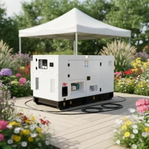 40KW Cumminss Silent Type Diesel Genset Outdoor Automatic 3 Phase 400V 50Hz All Copper Weatherproof Generator
