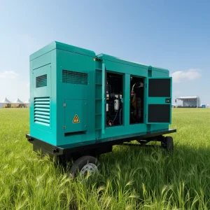 40Kw Diesel Generator Silent 400V 50Hz Industrial Soundproof Electric Power Station 3 Phase Generating Set Portable New