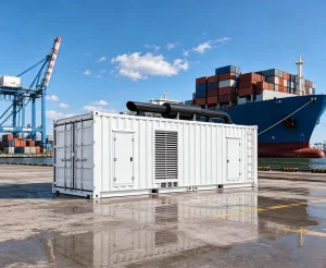 40ft HQ Containerized Diesel Generator CE Certified Low Noise Fast Deployment Industrial Backup Power