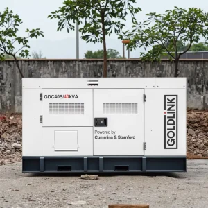 40kVA/32kW Soundproof Genset with Cummins Engine Silent Diesel Generators for Home Use AC Single Phase With ATS